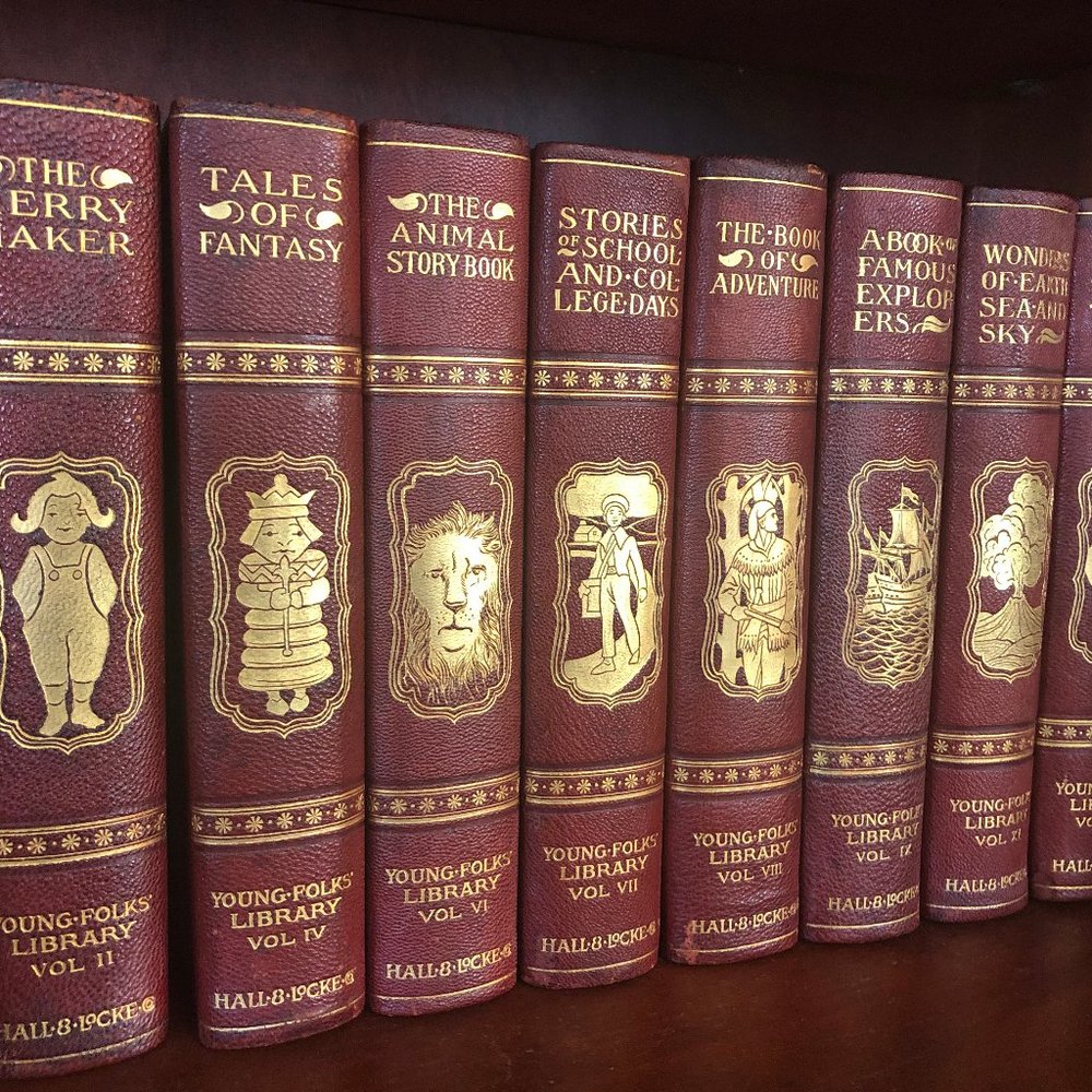 Young Folks Library 10 volume set